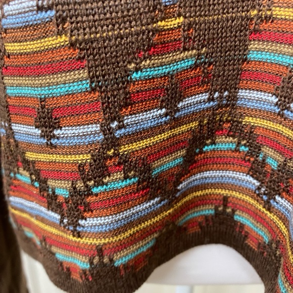 NWT AINSLEY Brown Wool V-Neck Sweater - Picture 4 of 7